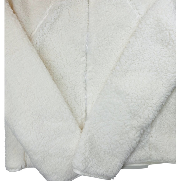 NWT White Sherpa Fleece Jacket - Picture 3 of 4